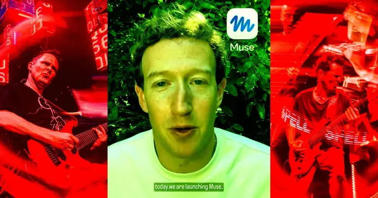 扎克伯格是否抢注了摇滚乐队Muse的Instagram账号用于新AI？