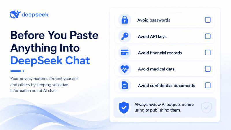DeepSeek Chat privacy and safety checklist