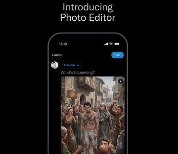 X平台推出全新“照片编辑器”功能 支持马赛克、文字添加及AI编辑