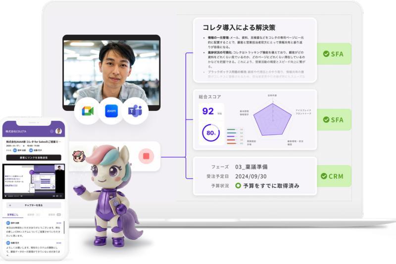 AI数字销售室“コレタ for Sales”新功能“会议洞察”正式推出