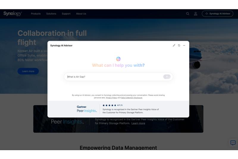 Synology推出采用自托管LLM的智能助手“AI Advisor”