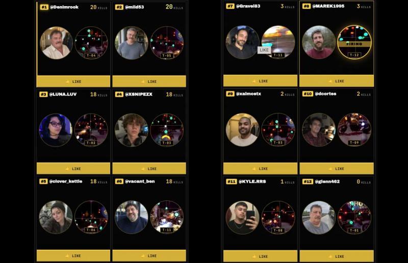 Screenshots of user profiles on Shov which appear to be AI-generated.