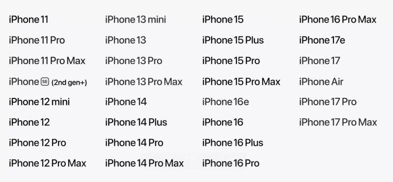 iOS 27 availability