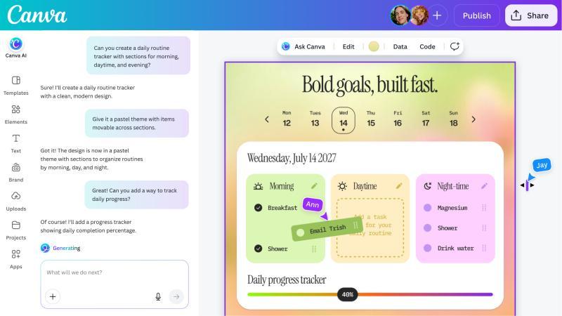 Canva's updated coding agent now support HTML imports.