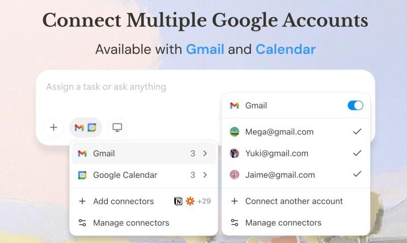 在 Manus 中连接多个 Gmail 和 Google 日历账号：一套任务搞定所有身份