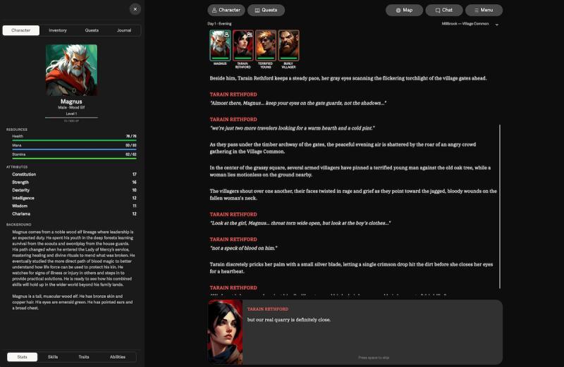 游戏界面角色卡片