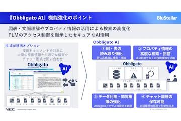 日本NEC加强PLM软件Obbligato的生成式AI功能，新增图表理解能力