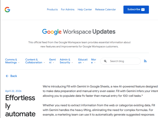 Google表格自动填充示意图