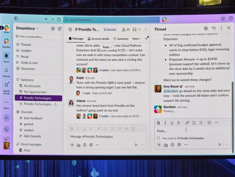 Slackbot in Channels示意图