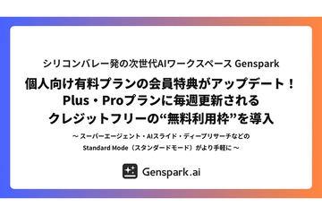 Genspark为个人付费会员提供每周更新的免费使用额度“Free Quota”
