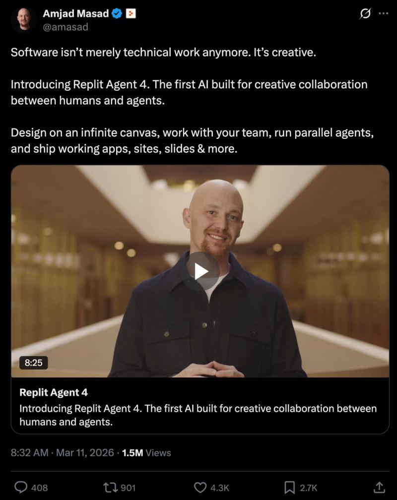 Replit Agent 4：知识工作代理的新篇章