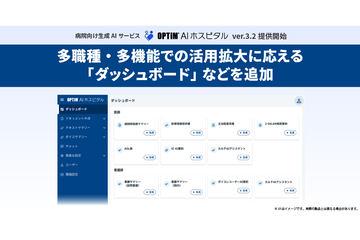 面向医院的生成式AI服务“OPTiM AI Hospital”新版本发布