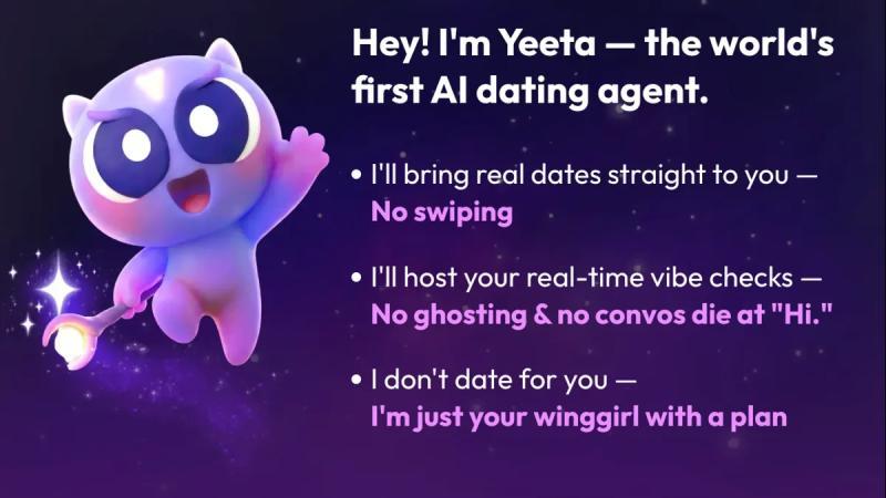 Yeet：为Z世代打造的AI约会应用，帮你摆脱尬聊困境