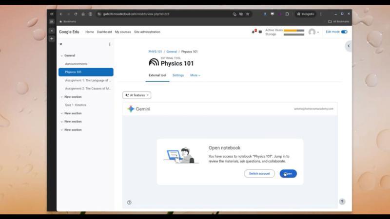 Google Workspace Assignments LTI与Gemini LTI支持Moodle