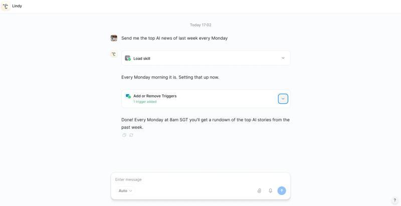 Lindy AI user experience