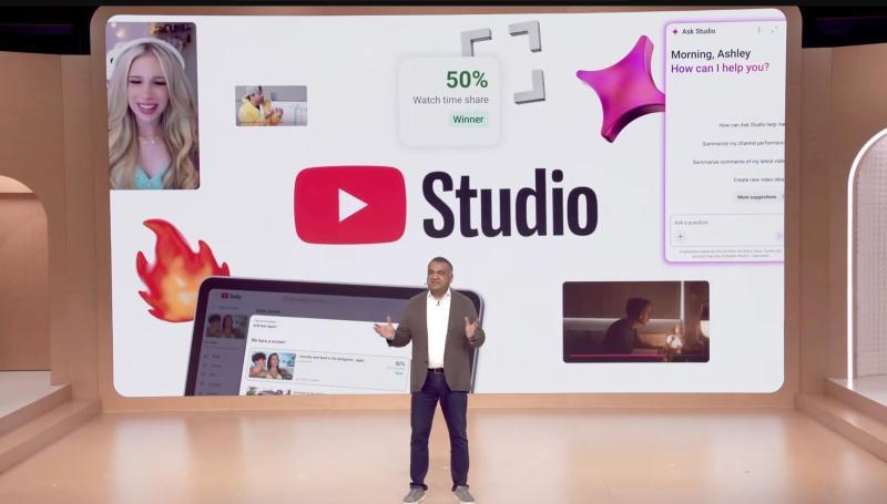 YouTube在Studio应用中推出全新AI功能助力创作者