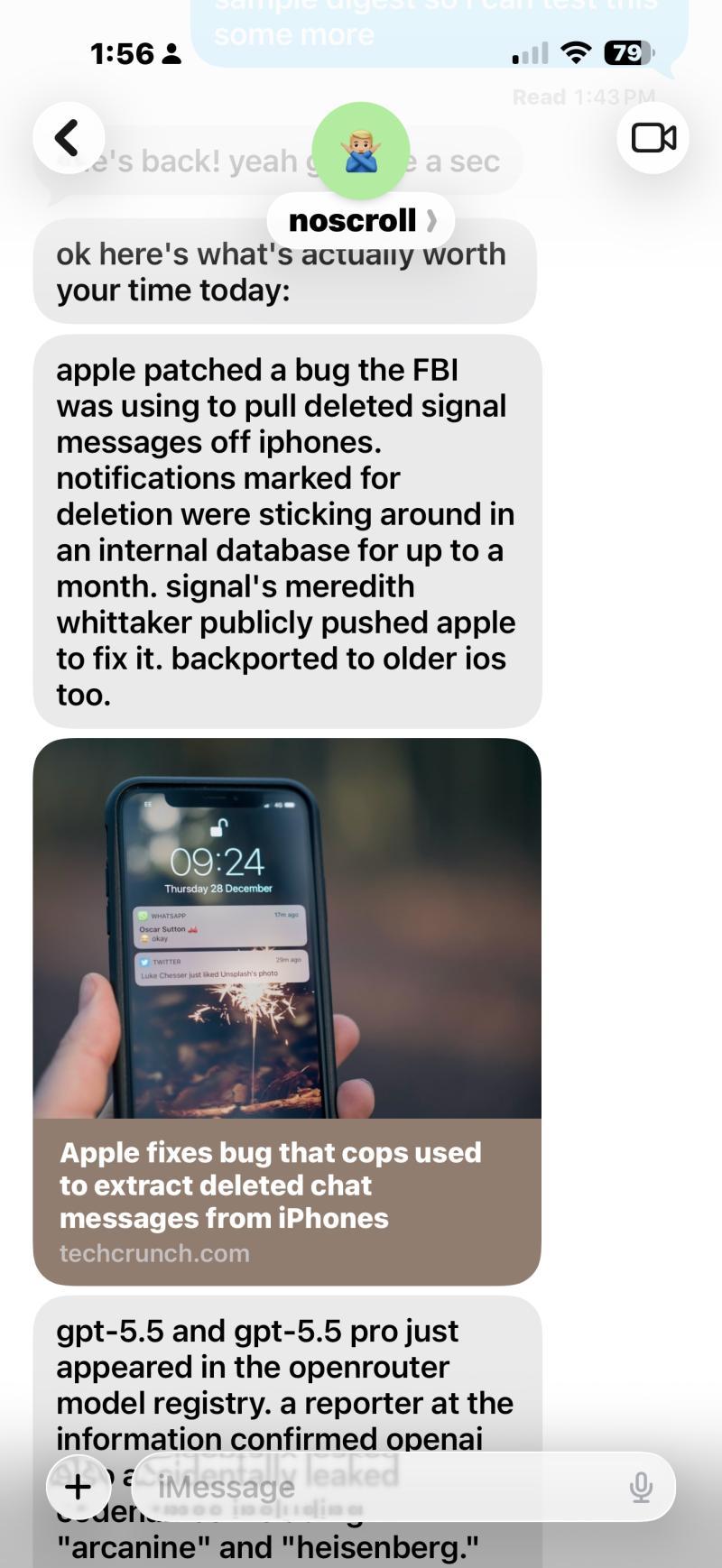 Noscroll界面示意