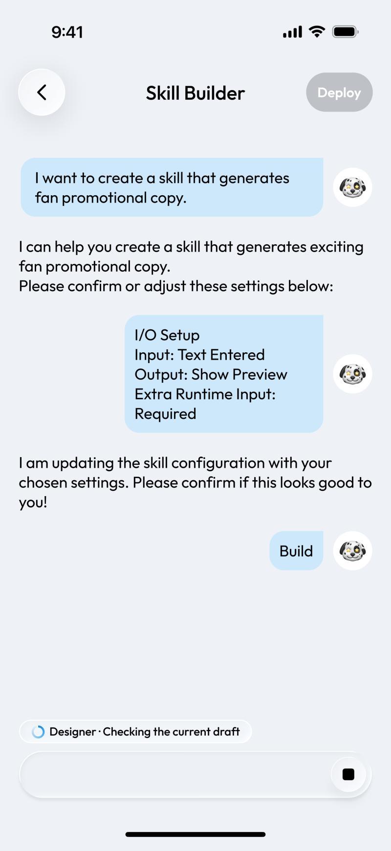 Create skill