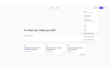 微软365 Copilot新增GPT-5.5思考能力与ChatGPT图像2.0功能