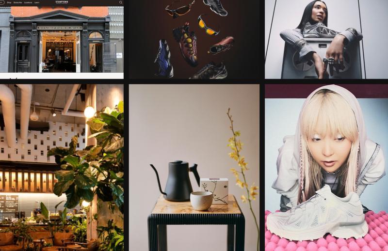 Example mood board used to guide GPT-5.4 toward a cohesive visual direction