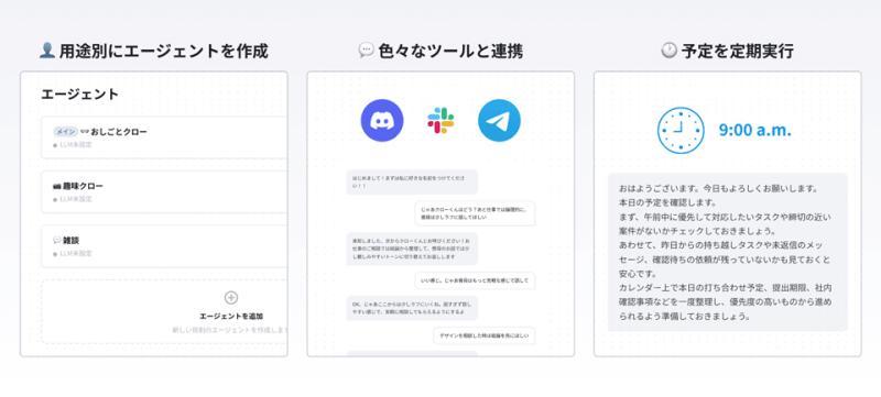 Lolipop！AI代理云功能示意