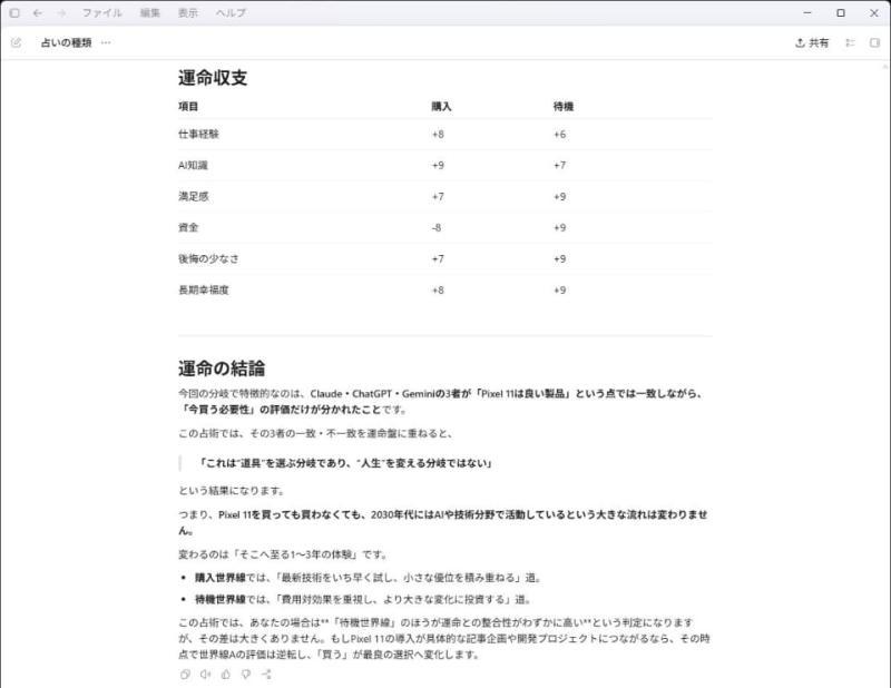 结果