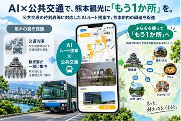 AI推荐最佳旅游路线，旅行应用“ぷらる”熊本市集章活动将于10月10日启动