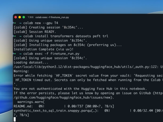 Google Colab CLI