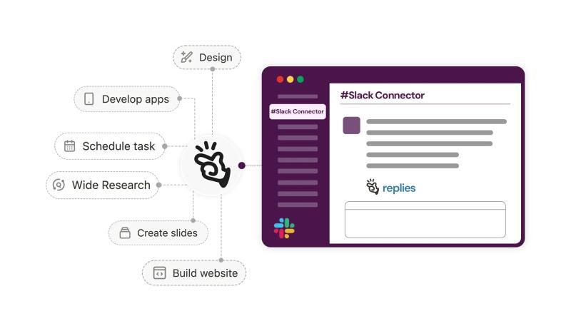 Manus 推出 Slack 连接器，实现团队沟通与工作流无缝衔接