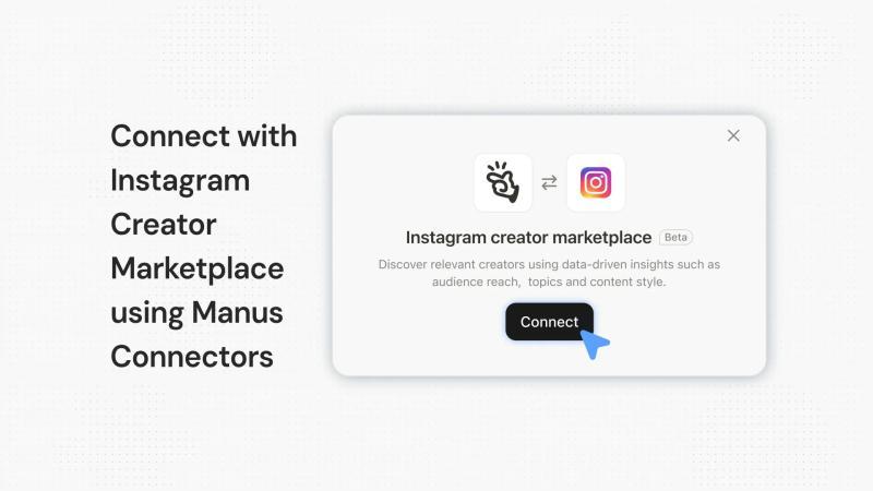 通过Manus连接器接入Instagram创作者市场