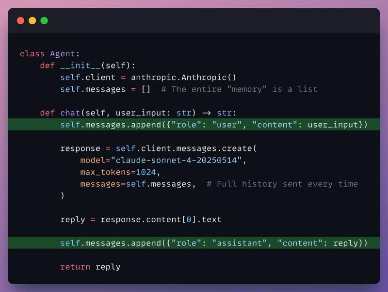 Python消息列表示例
