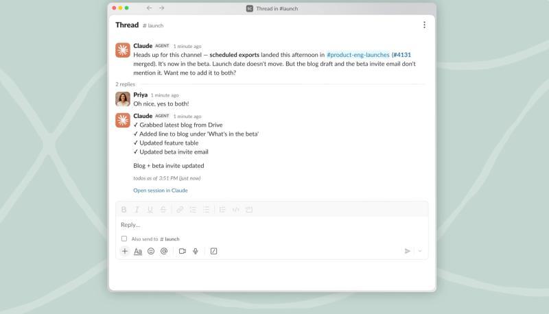 Anthropic 推出 Claude Tag：通过 Slack 消息逐步了解你的公司