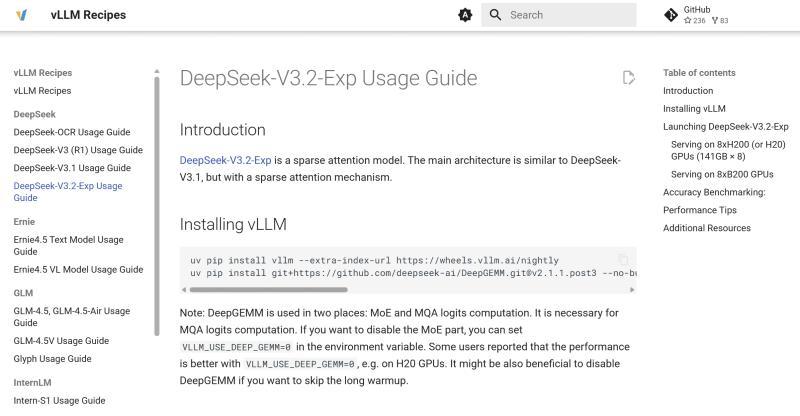 vLLM DeepSeek V3.2-Exp