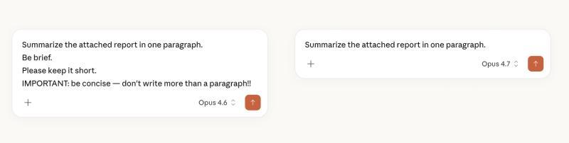 Claude Opus 4.7 指令遵循示意图