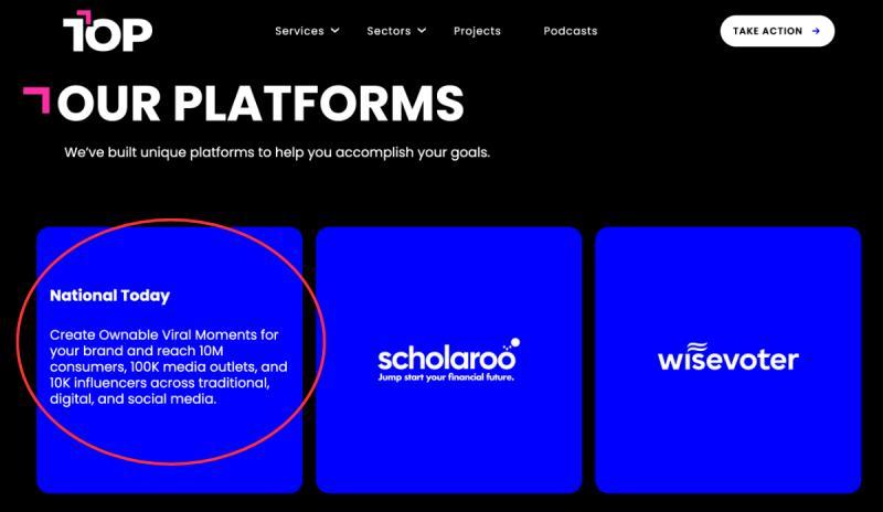 TOP Agency主页截图