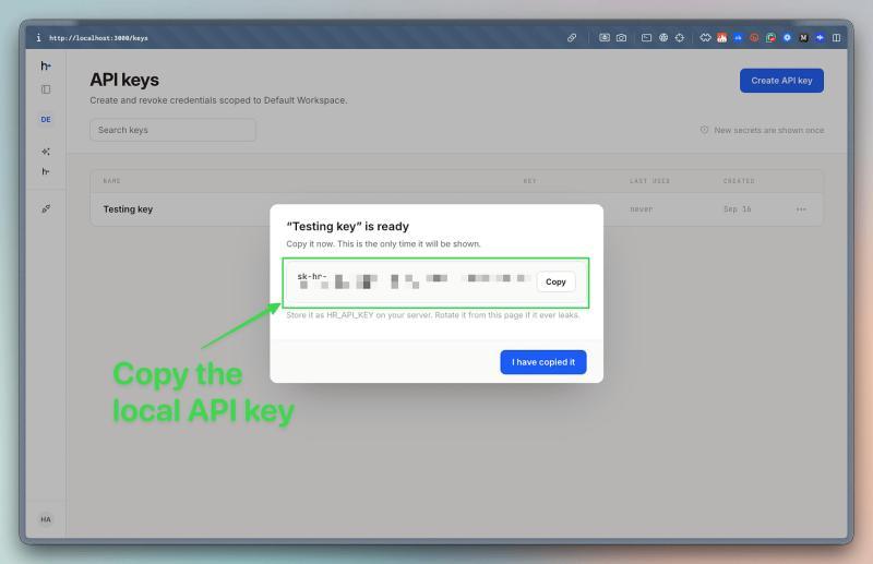 API 密钥管理