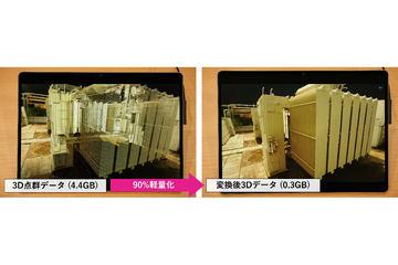 NEC利用自主AI技术将大容量3D点云数据转换为轻量化高精度3D数据