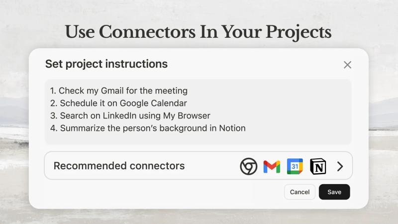 Manus Projects通过连接器实现更智能的工作流程