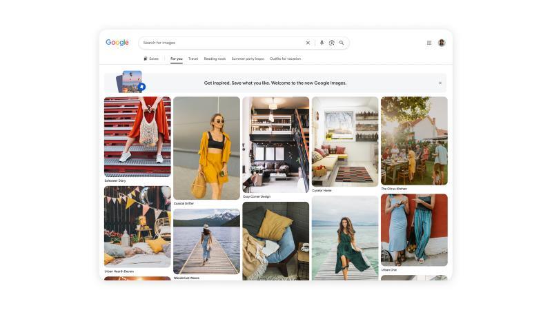 谷歌图片迎来类似Pinterest的全新设计，聚焦发现功能