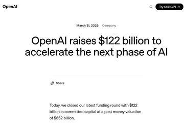 OpenAI完成大规模融资，目标打造“AI超级应用”