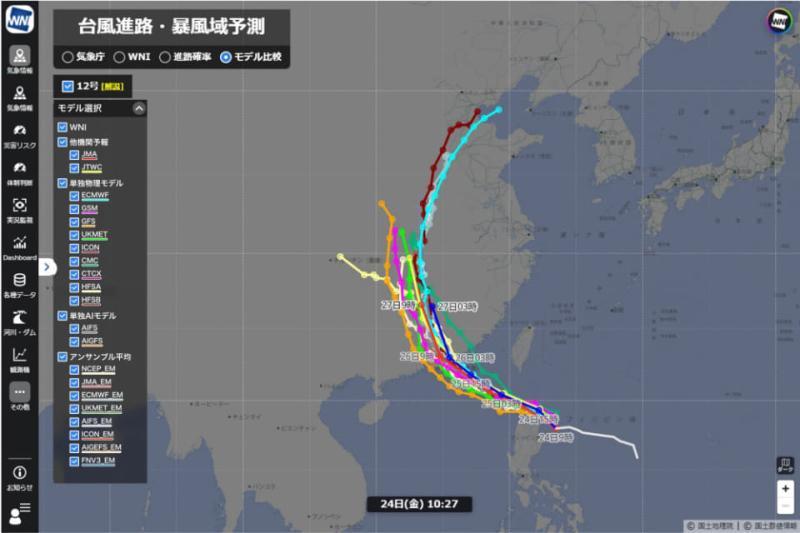 多气象模型对比