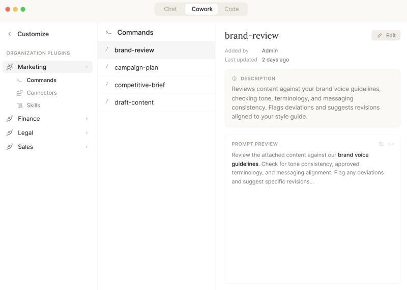 如何在Cowork中定制插件