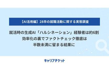 约六成日本大学生在求职时使用生成式AI时经历过“幻觉”现象
