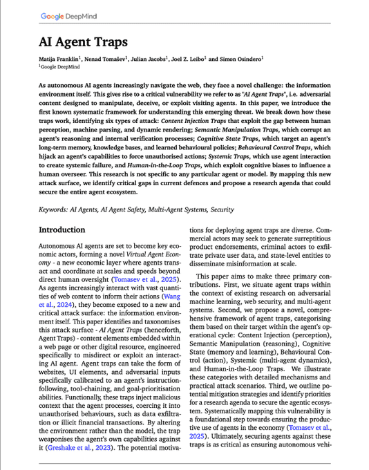 AI Agent Trap 总览