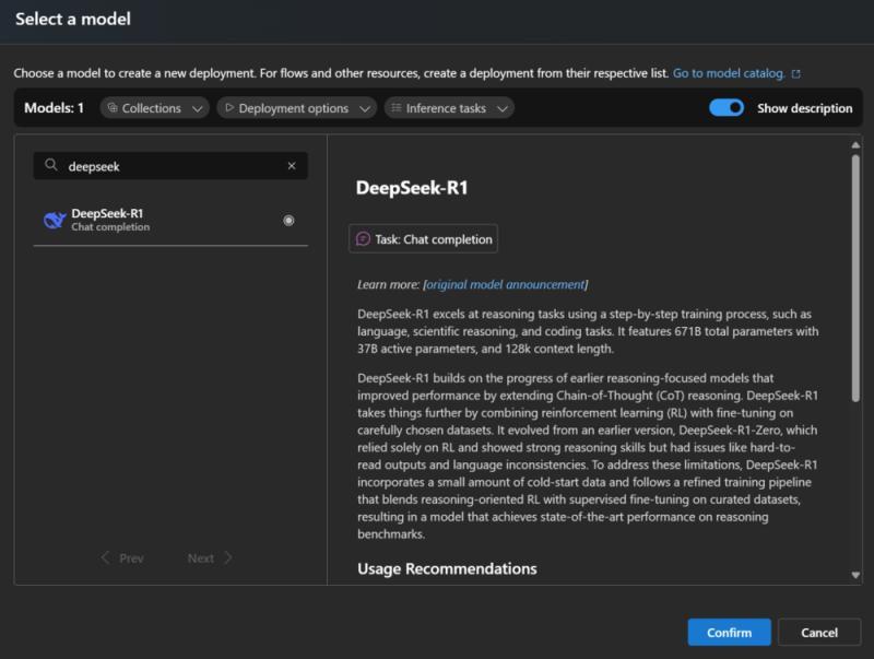 Deploying DeepSeek R1 on Azure AI Foundry