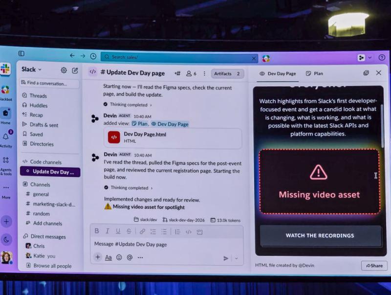 Slack Code协作示意
