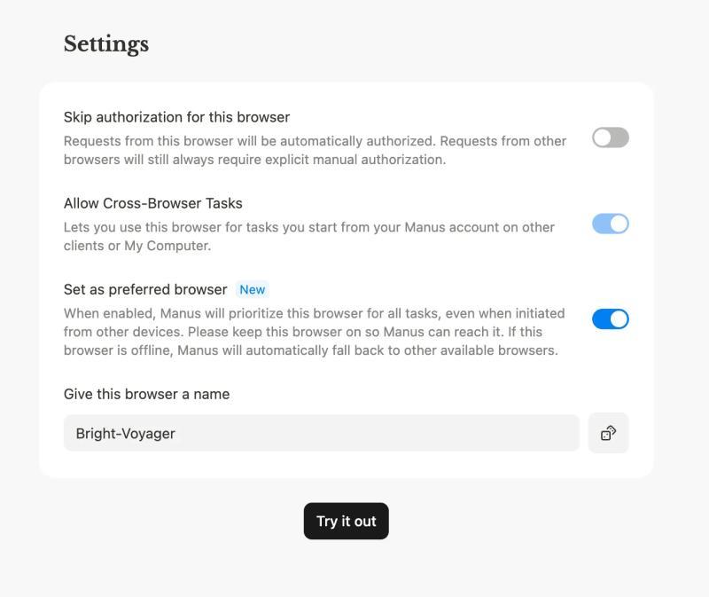 Configure Preferred Browser settings