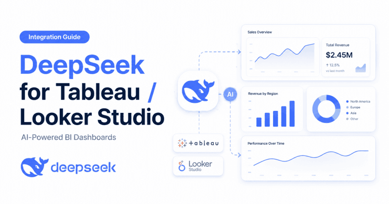 DeepSeek 接入 Tableau 和 Looker Studio/Data Studio：打造 AI 驱动的 BI 仪表盘流程