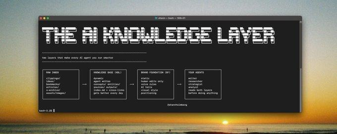 用你的知识库同步所有 AI：20 分钟搭建双层“第二大脑”系统