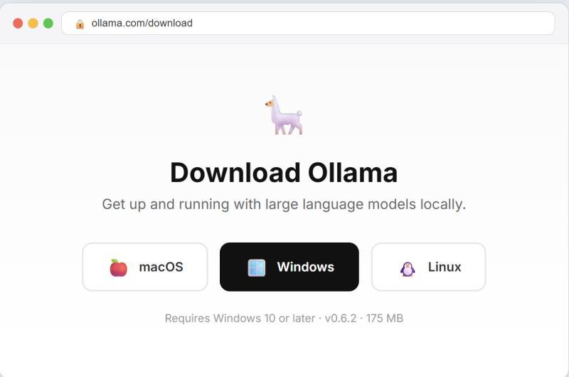 Ollama 下载页面